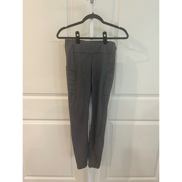 lululemon athletica Pants - Lululemon Speed Up High Rise Tight 28 Grey Heathered Leggings Pockets Size 6